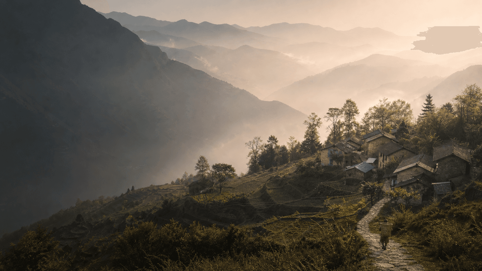 A mountain village in Yunnan